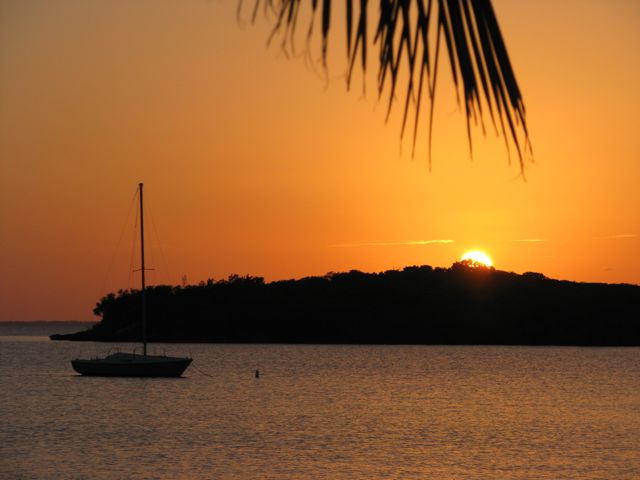 Sunset over Delias Cay