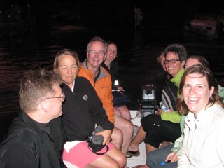 Nine adults in a 6-person dinghy