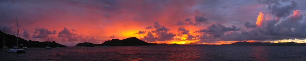 Cooper Island sunset