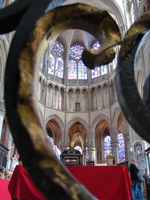 Interior of the big Auxerre Cathedral