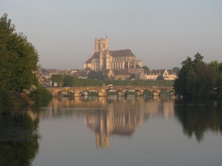 Auxerre au lever du soleil