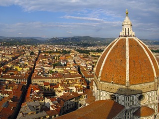 View over the Duomo looking North-East
