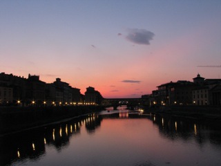 The Arno at night