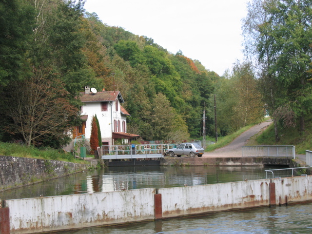 The old Lock 1 of Canal de la Marne au Rhin