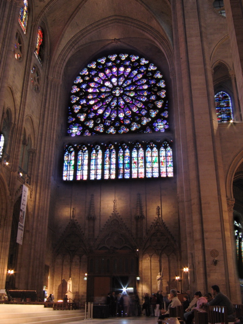 Inside Cathédral Notre-Dame