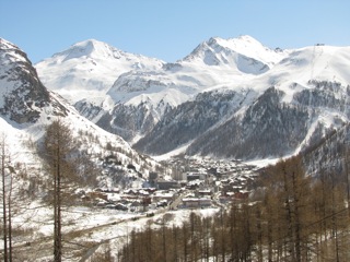 Val d'Isere village looking east