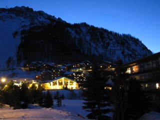 Village at night