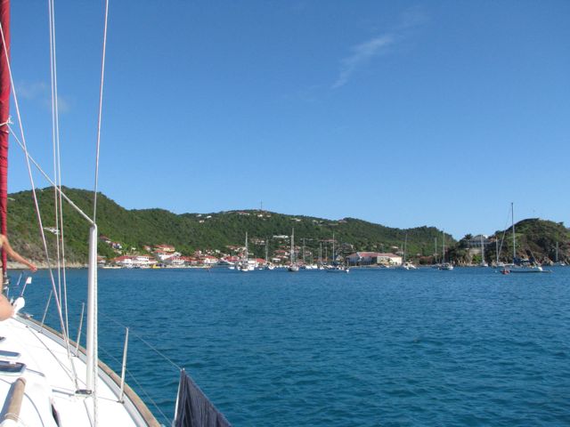 Approaching Gustavia