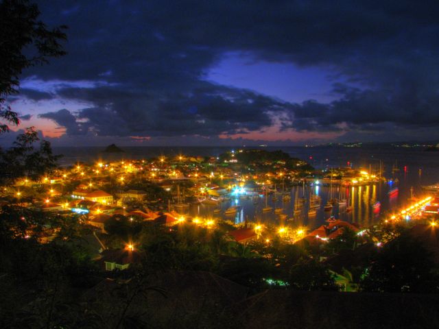 Gustavia in the evening
