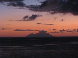 Saba in the distance