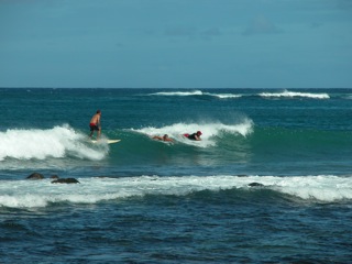 Surf spot in front of Kilohana, Tevares Bay