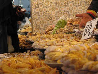 Sweets at the Meknes souk