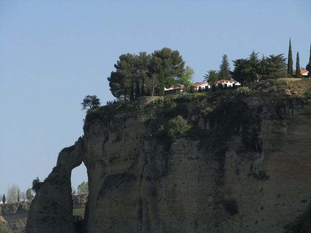 Cliff-top houses