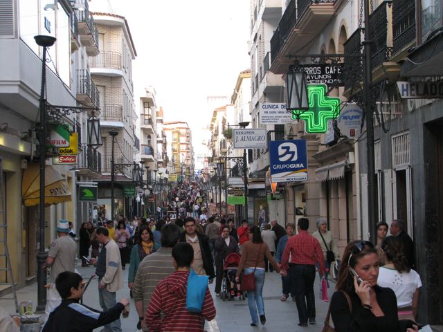 Main street in Ronda