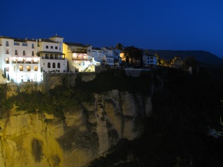 Buildings atop the gorge