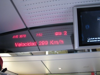 Spain's awesome AVE train, 300 km/h