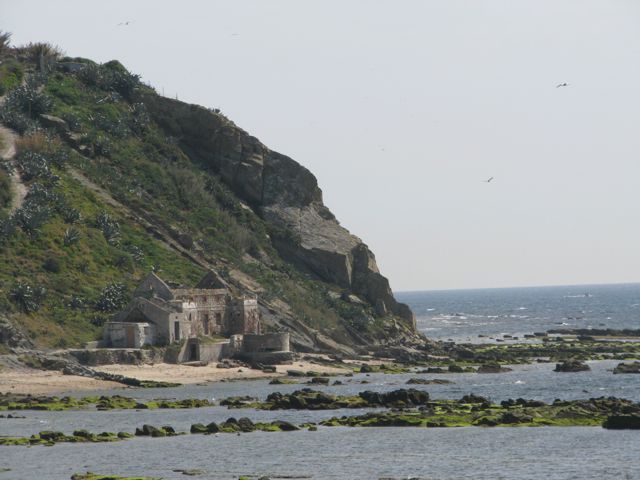 The Med coastline near town