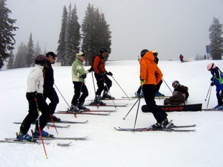 The Bryce gang in mid-slope repose