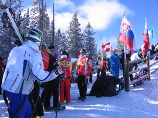 Athlete staging area