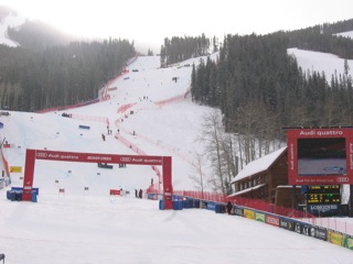 Lower GS course and finish area