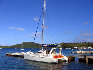 Docked at Neiafu Harbor
