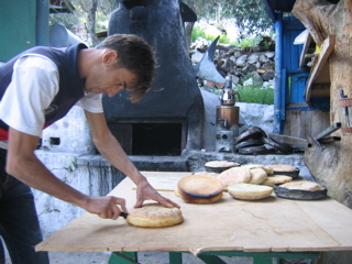 Fresh bread at Karacaören