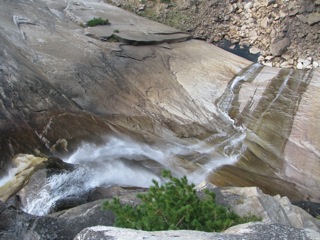 Looking down from Nevada Falls