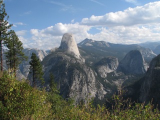 Half Dome and Little Yosemite Valley
